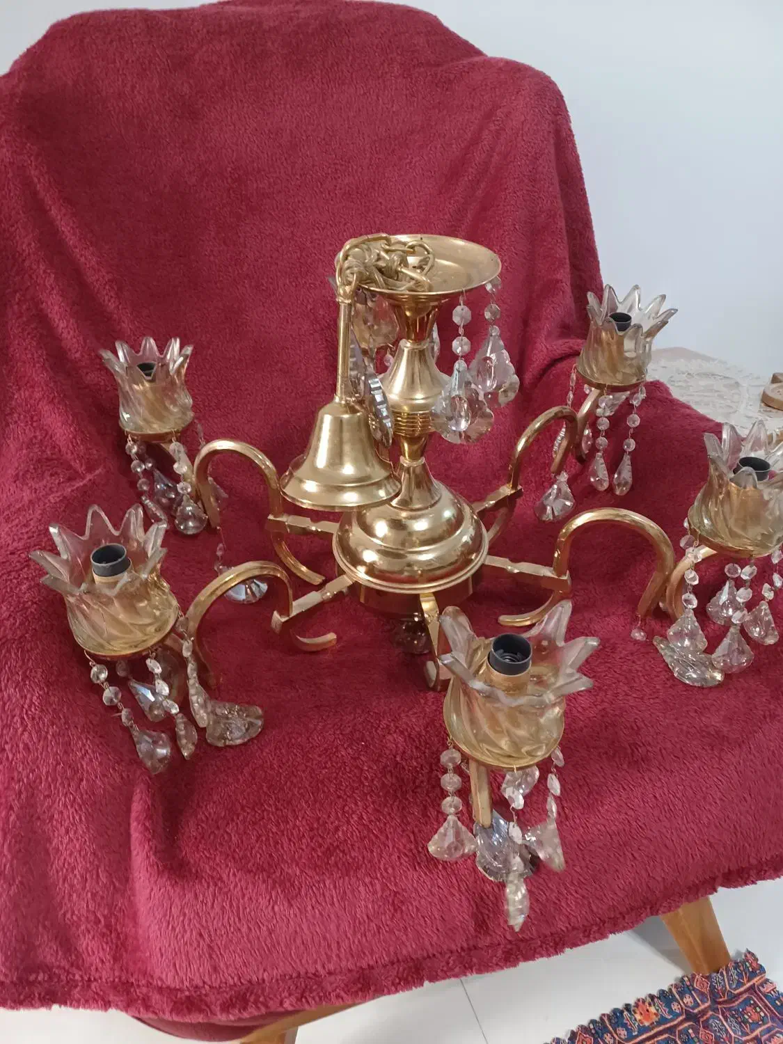 لوستر ۶شاخه|لوستر و چراغ آویز|تهران, المهدی|دیوار