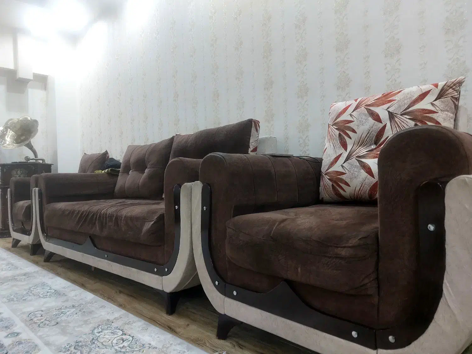 مبل خانگی ۸ نفره بدون عیب|مبلمان خانگی و میز عسلی|سقز, |دیوار