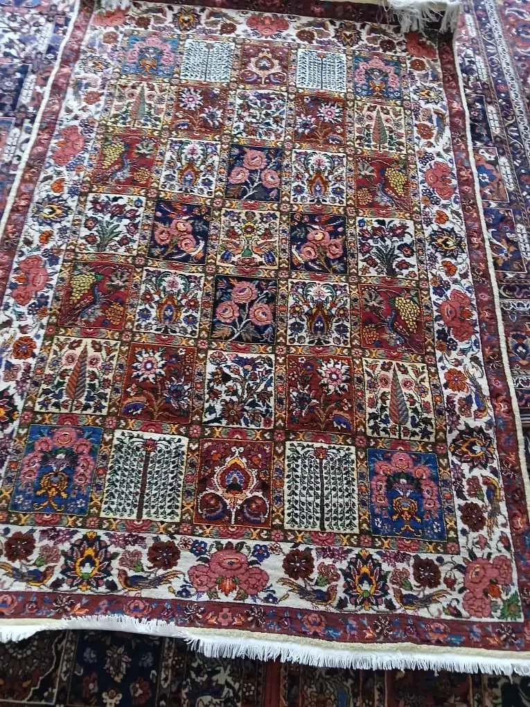 فرش چالشتر ۴ متری یکونیم دردوونیم|فرش|اصفهان, باغ دریاچه|دیوار