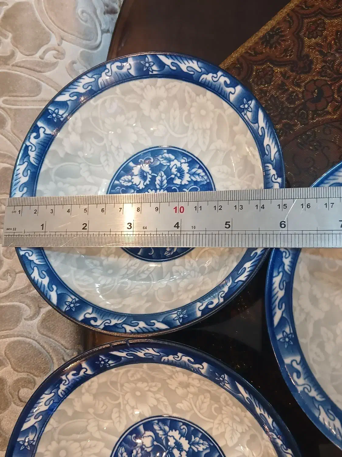 سرویس ۷پارچه انارخوری آبی قلم.قدیمی|ظروف سرو و پذیرایی|تهران, آشتیانی|دیوار