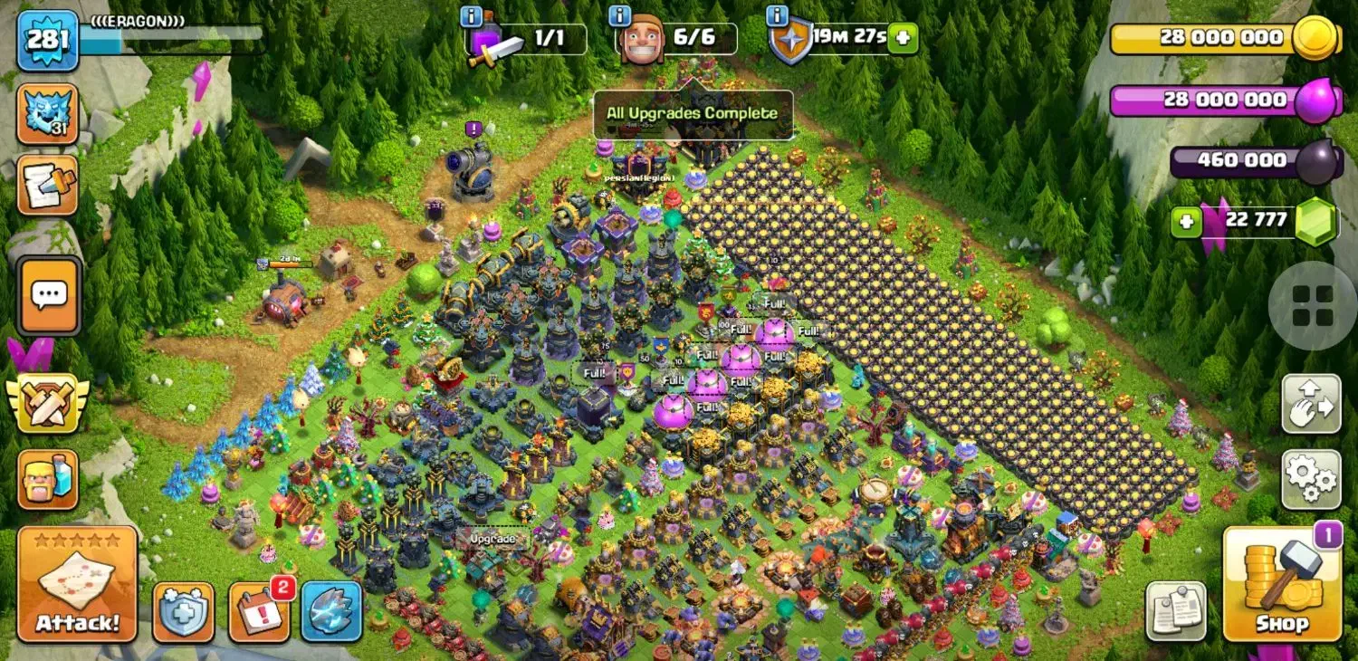 اکانت کلش آف کلنز  ۱۷ فول فول مکث|کنسول، بازی ویدئویی و آنلاین|قزوین, |دیوار