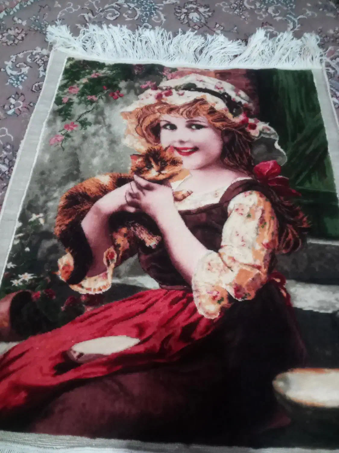 قالیچه دیواری|تابلو فرش|رودبنه, |دیوار