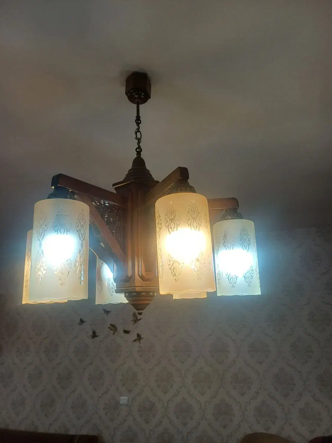 لوستر چوبی|لوستر و چراغ آویز|ابهر, |دیوار