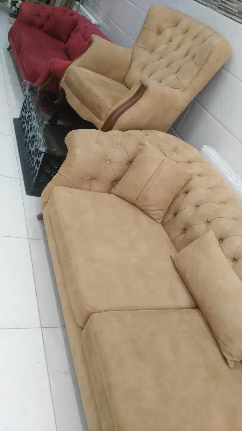 مبلمان هشت نفره کلاسیک با میز جلو مبلی|مبلمان خانگی و میز عسلی|سنندج, |دیوار