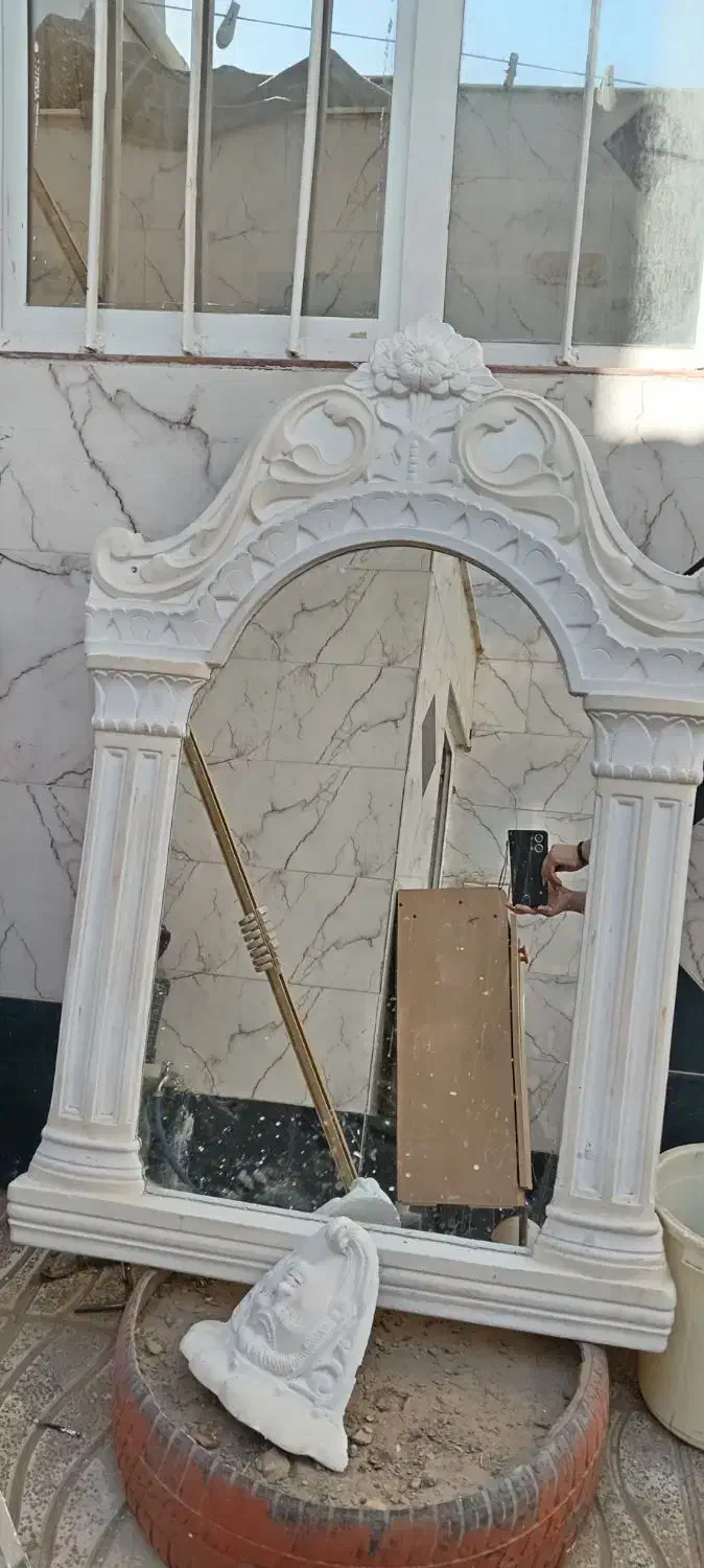 اینه با گچبری اماده|آینه|سبزوار, امیر کبیر|دیوار