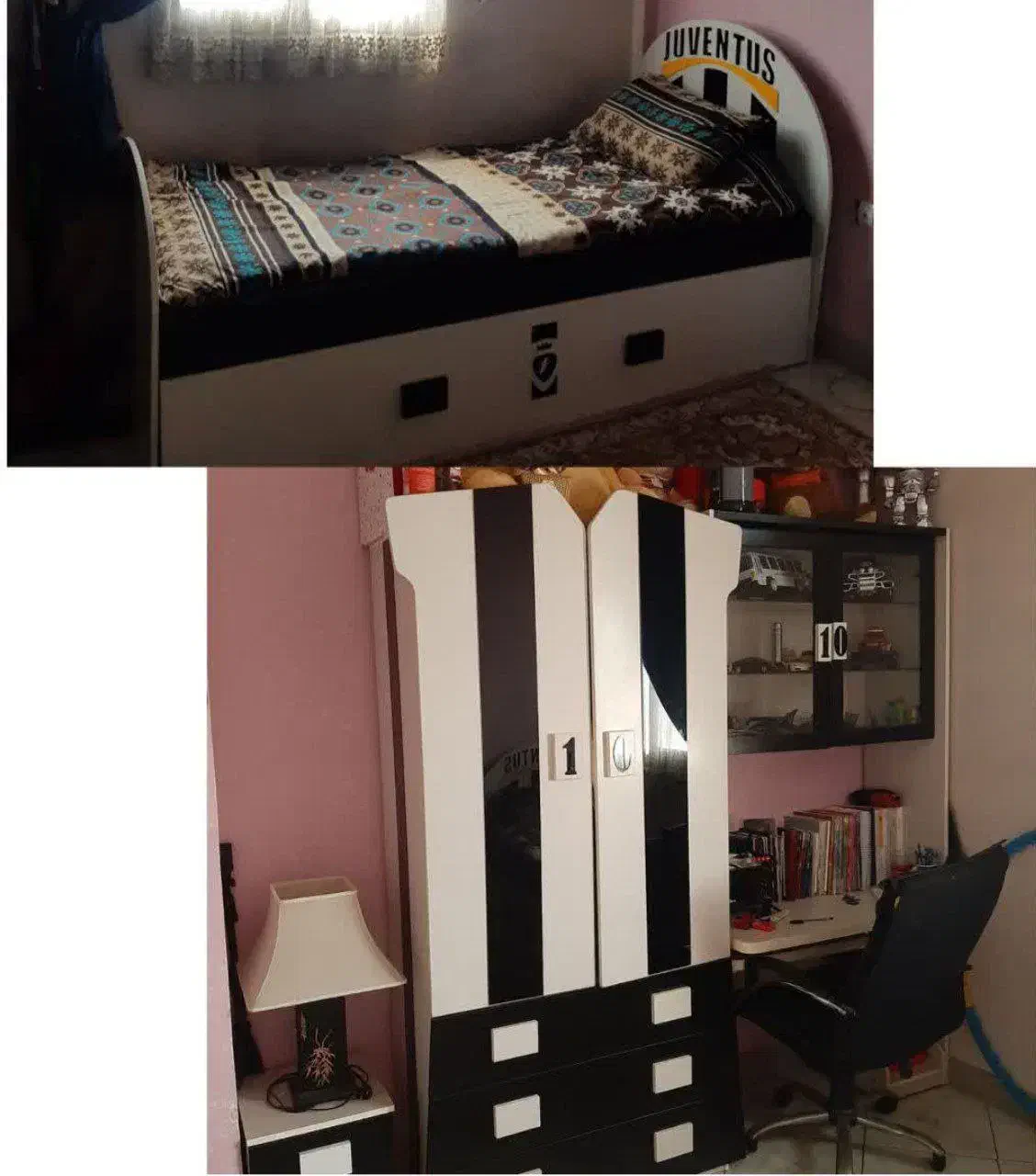 سرویس خواب جوان ،نوجوان  طرح یوونتوس|تخت و سرویس خواب|چهاردانگه (تهران), |دیوار