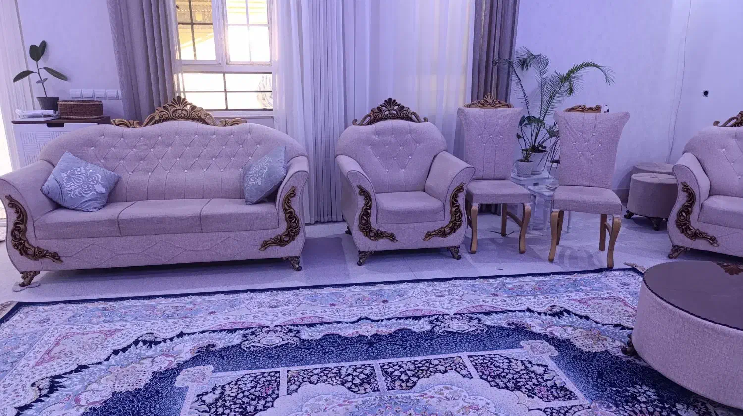 مبل نیمه سلطنتی|مبلمان خانگی و میز عسلی|دوگنبدان, |دیوار