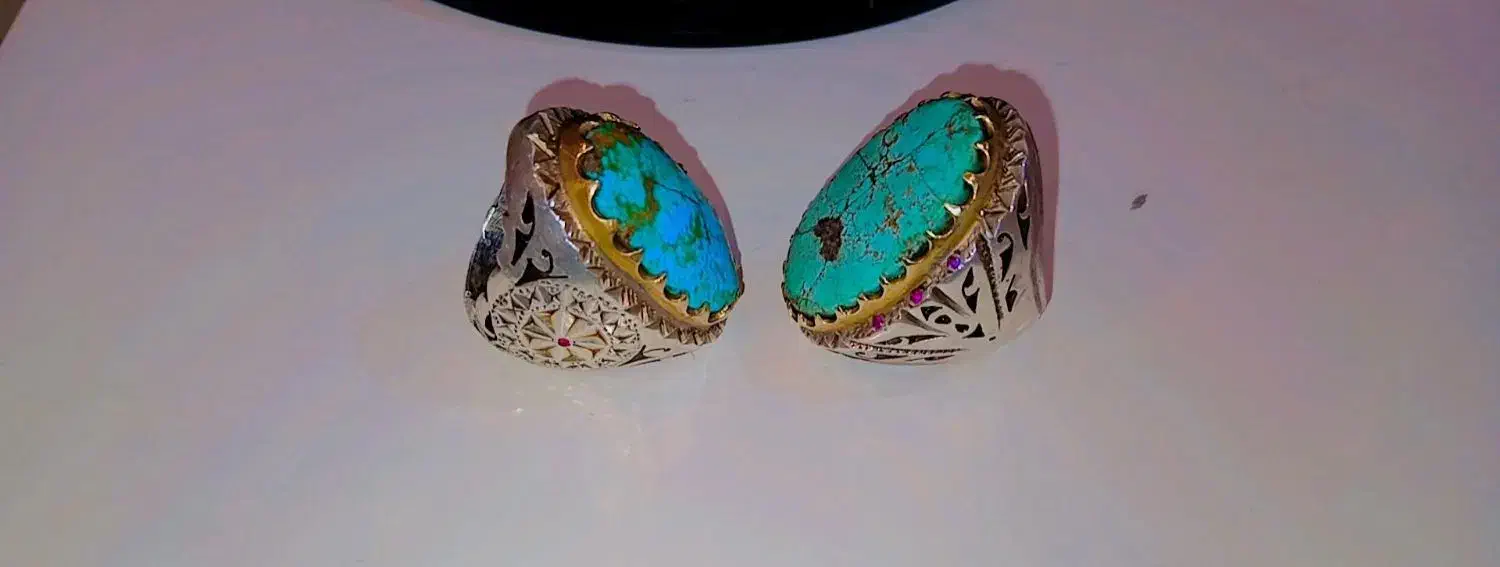 ۲عدد انگشتر فیروزه درشت معاوضه با سهره سهره قناری|جواهرات|تهران, تهرانپارس شرقی|دیوار