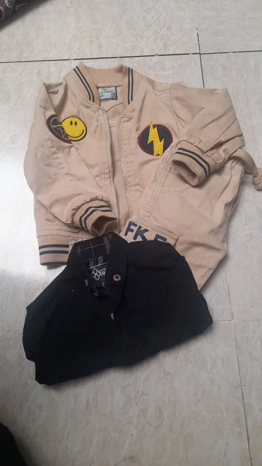 پیراهن  وکت شلوارکتان بچه گانه|لباس|بروجن, |دیوار