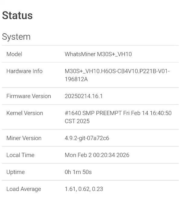 ماینر m30s+ 98 vh 10|قطعات و لوازم جانبی رایانه|اهواز, پردیس دو|دیوار