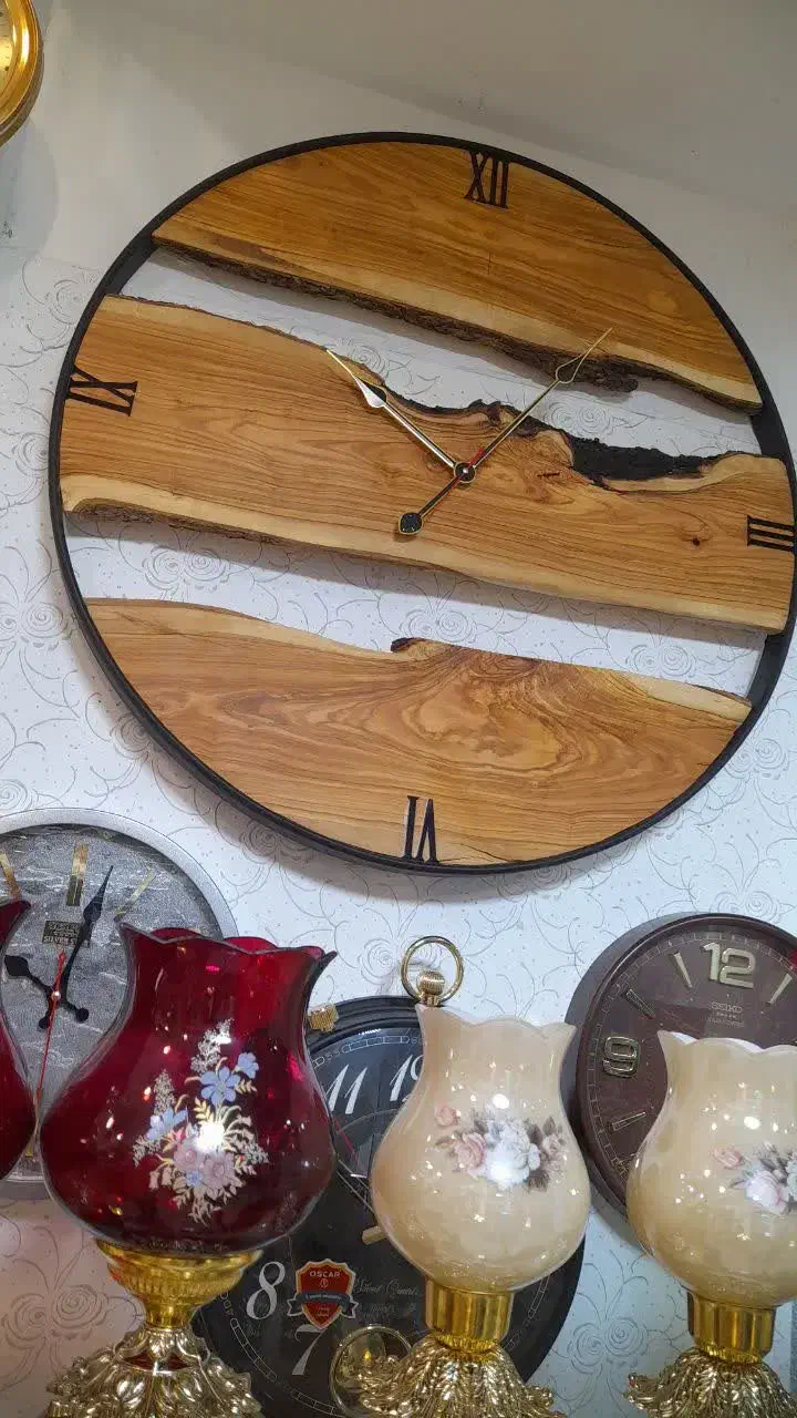 ساعت روستیک چوبی|ساعت دیواری و تزئینی|مشهد, کوشش|دیوار