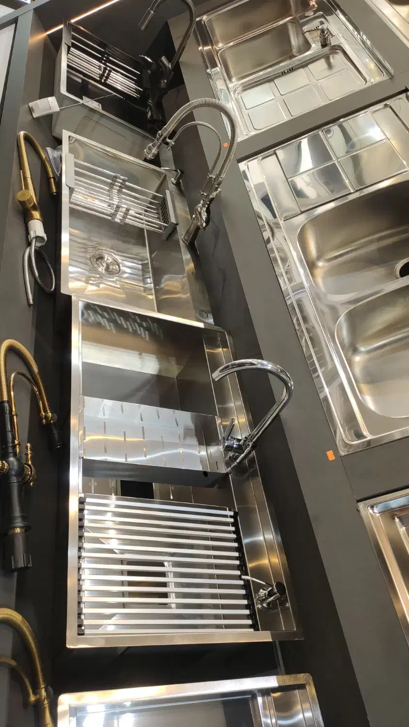 سینک استیل دودی ایتالیایی ضد خش مدل  ( LEYLE )|آب‌چکان و نظم‌دهنده ظروف|مشهد, نوید|دیوار