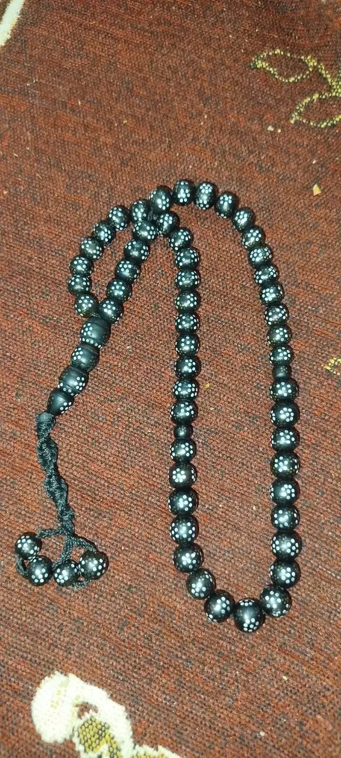 تسبیح ‌هسته‌خرما‌نقره‌کوب|جواهرات|مشهد, شهرک شهید باهنر|دیوار