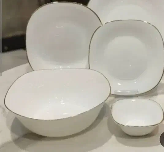 پلو خوری و خورشت خوری لب طلا مربع مارک پارس اوپال|ظروف سرو و پذیرایی|زنجان, |دیوار