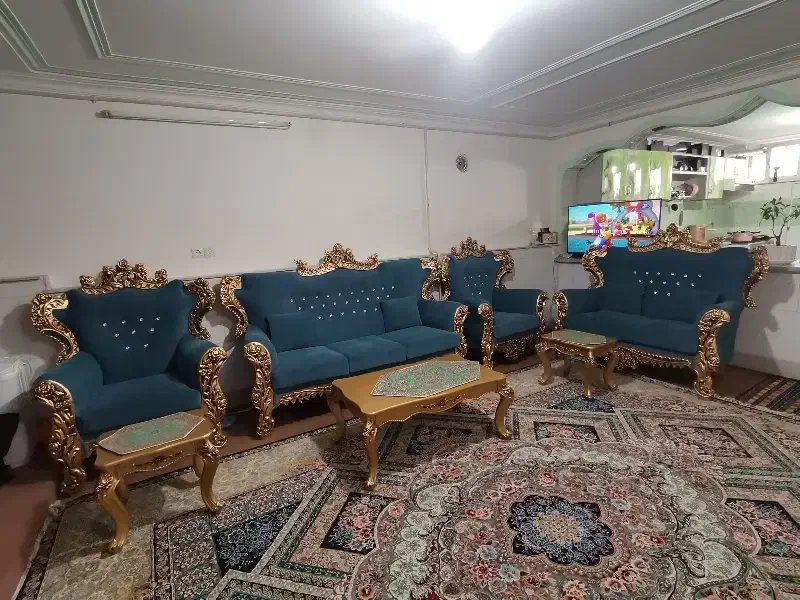 فروش یا معاوضه مبل هفت نفره|مبلمان خانگی و میز عسلی|مهریز, |دیوار