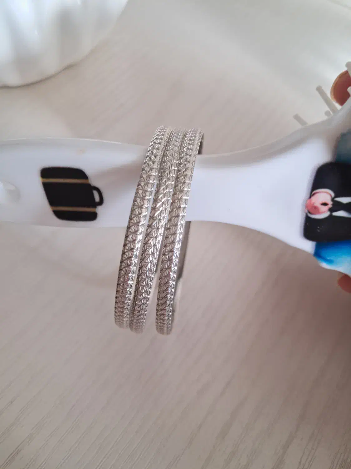 سه عدد النگوی نقره درحد نو|جواهرات|زنجان, |دیوار