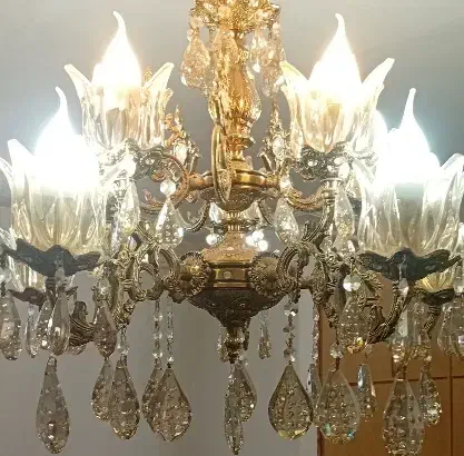 لوستر ۵ شاخه|لوستر و چراغ آویز|قزوین, |دیوار