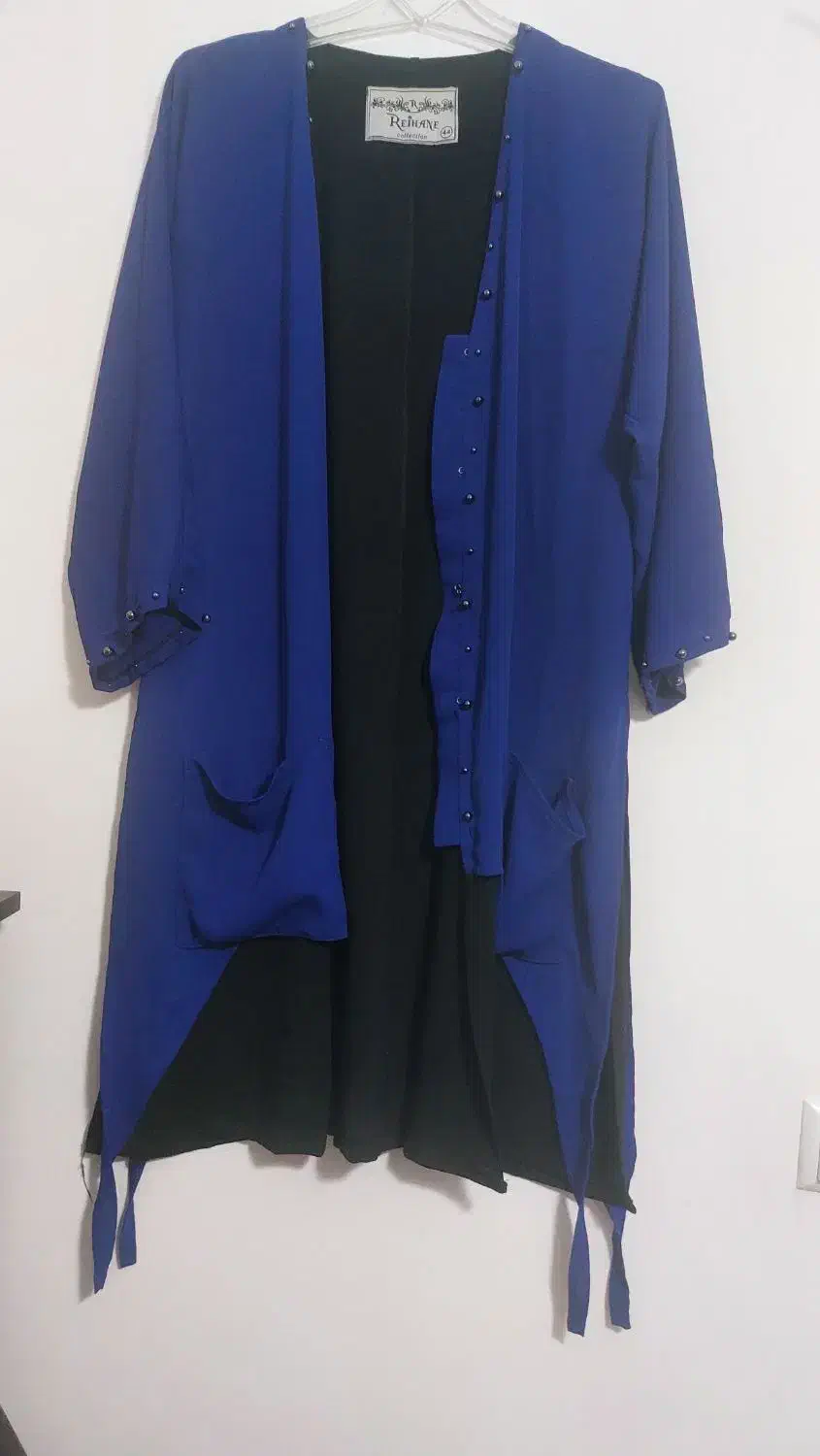 مانتو یا سارافون کرپ حریر کاربنی|لباس|کرج, شهرک فهمیده|دیوار