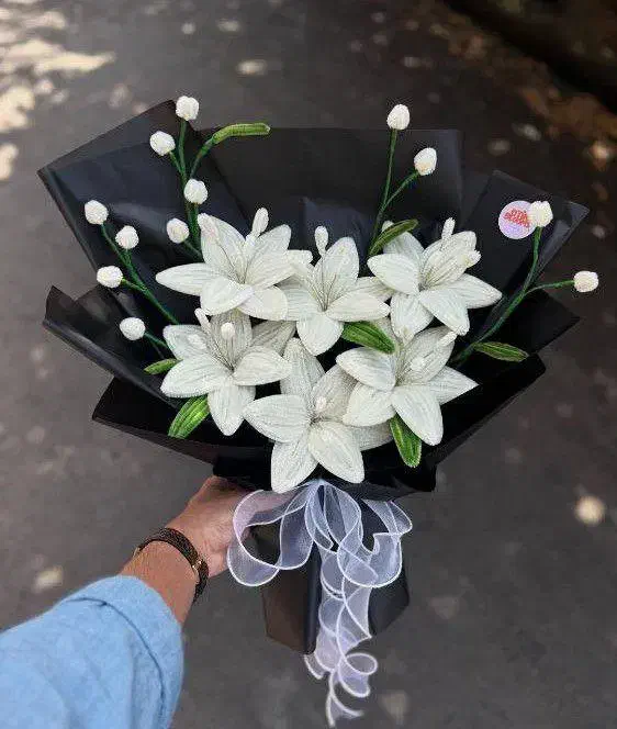 گل لیلیوم دست ساز برای یلدا ولنتاین روز پدر|گل مصنوعی|تبریز, |دیوار