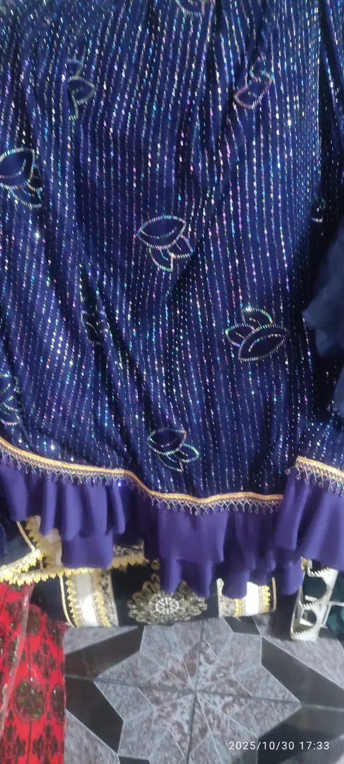 لباس محلی مجلسی نو ابریشم|لباس|بهبهان, |دیوار