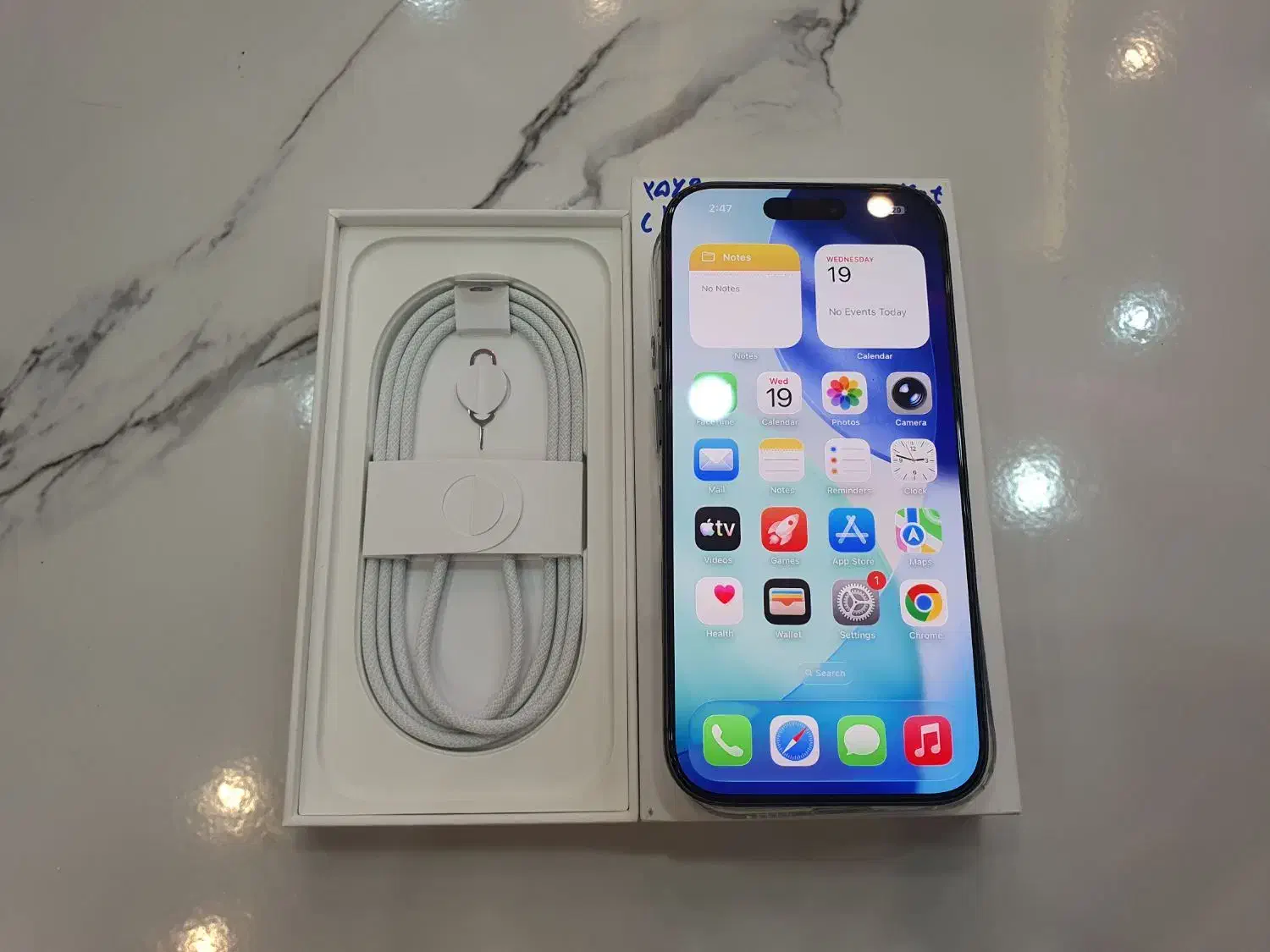 گوشی آیفن 17 مشکی اکبند معاوضه با S25|موبایل|بانه, |دیوار