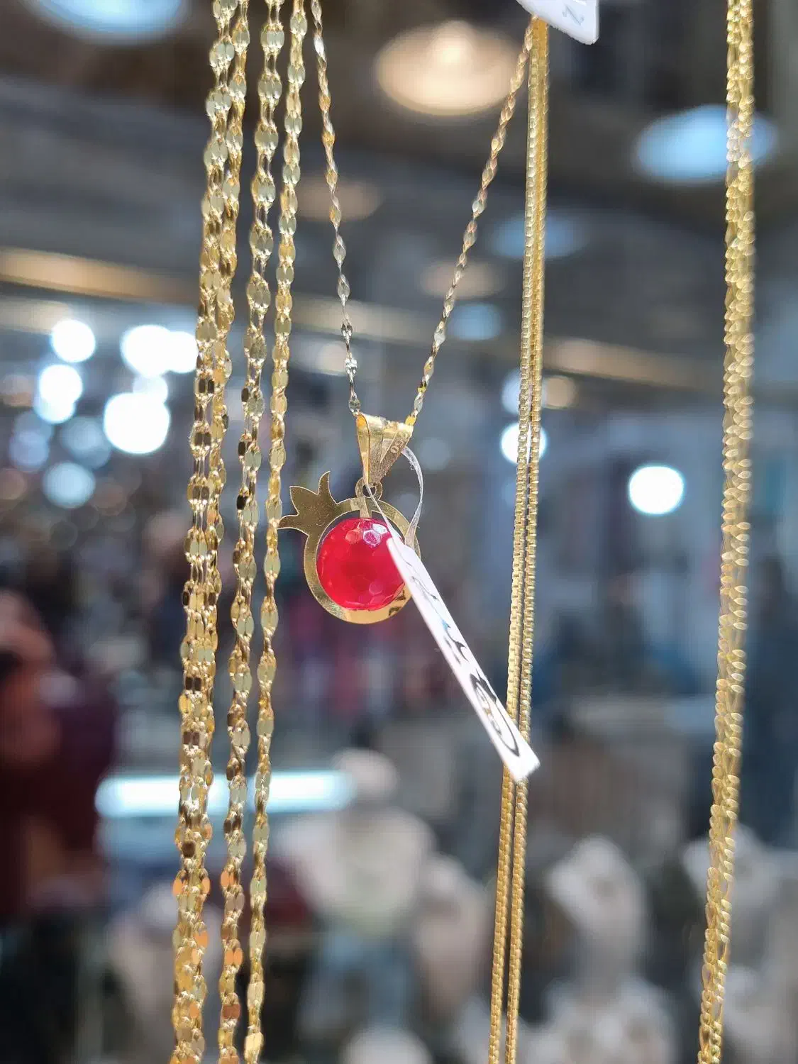 پلاک و گوشواره طلا  انار هدیه یلدایی|جواهرات|کاشان, بازار کاشان|دیوار