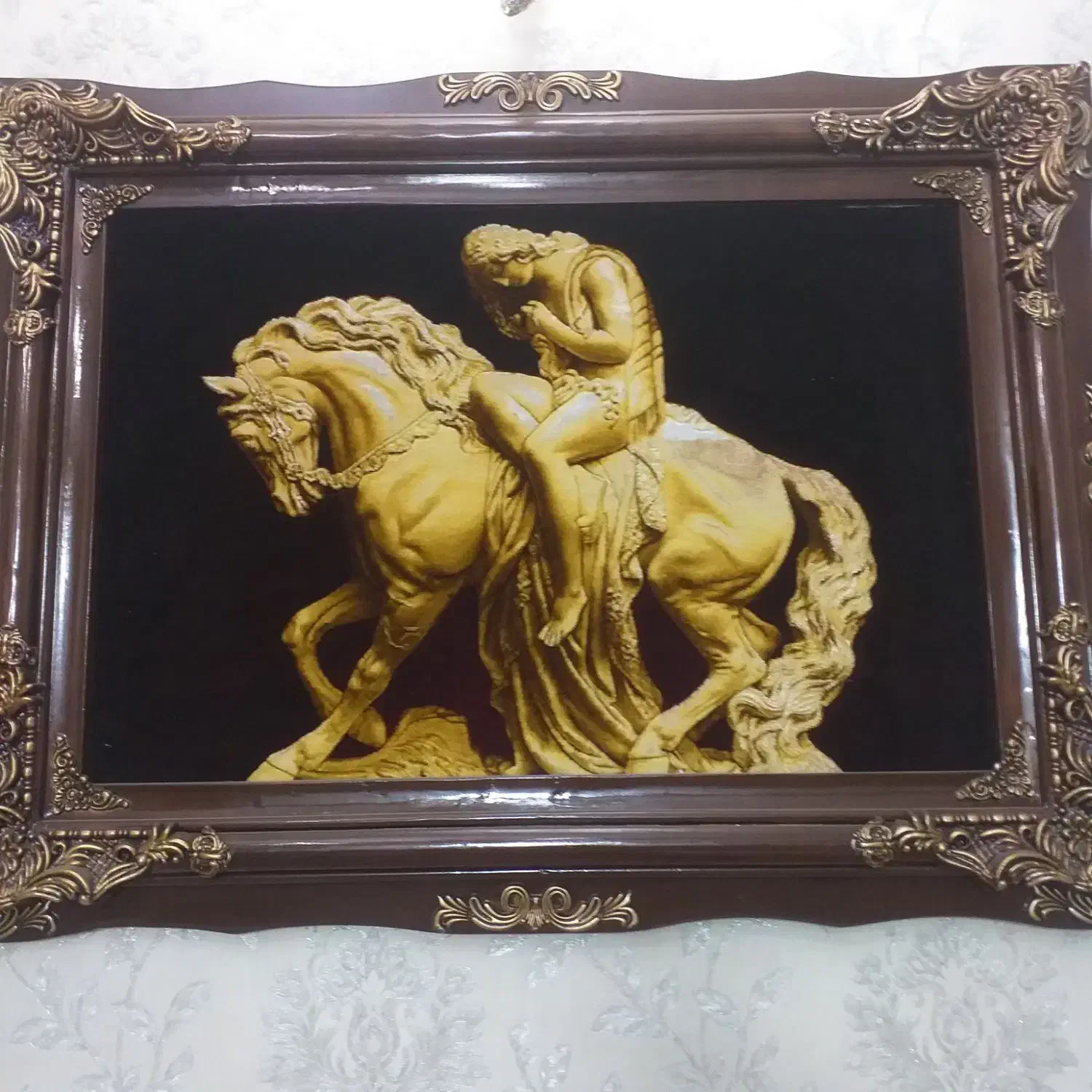 تابلو فرش طرح تندیس چله ابریشم|تابلو فرش|تهران, آبشار تهران (دریاچه)|دیوار