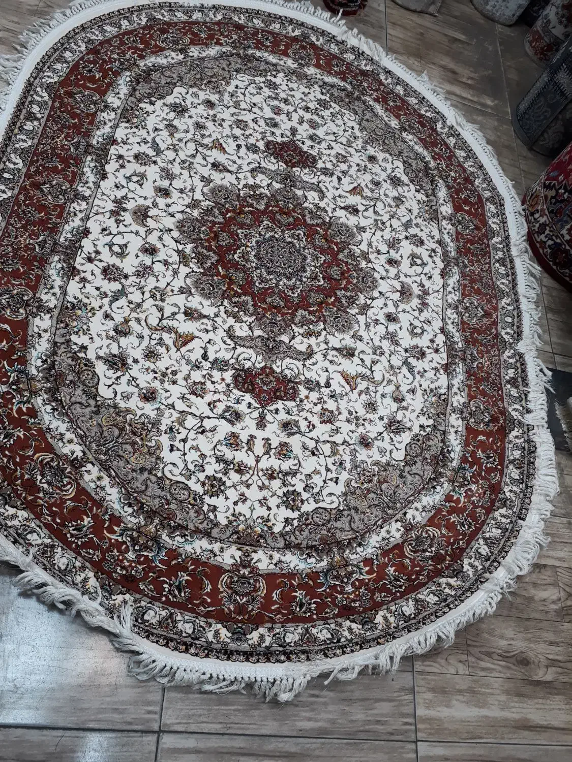 فرش آشپزخانه فرش اولیا۱۰۰۰شانه فرش بیضی ۱۵۰×۲|فرش|تبریز, |دیوار