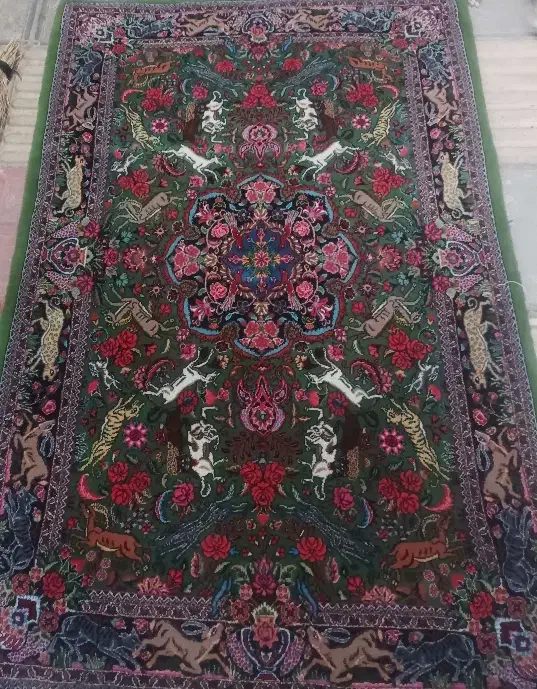 قالی بیجار شکاری|فرش|دهگلان, |دیوار