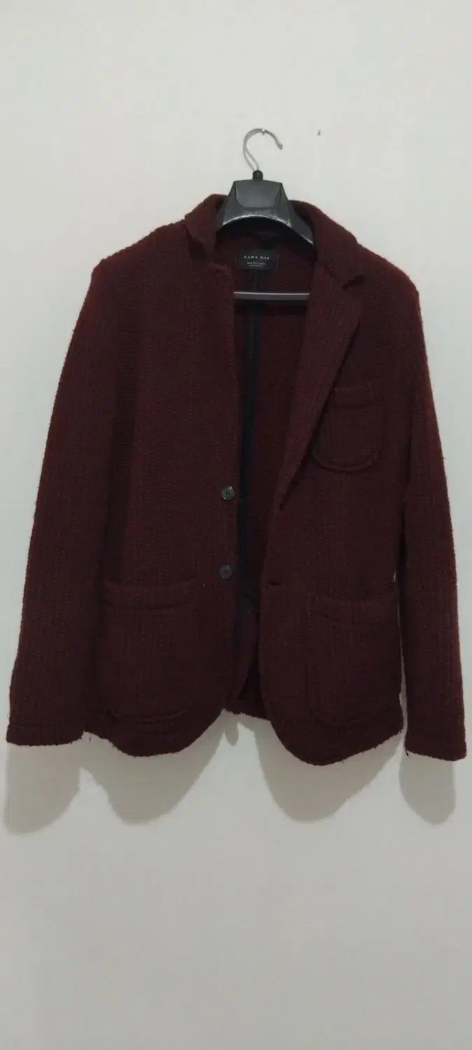 کت مردانه کاموایی ضخیم زرشکی|لباس|قروه, |دیوار