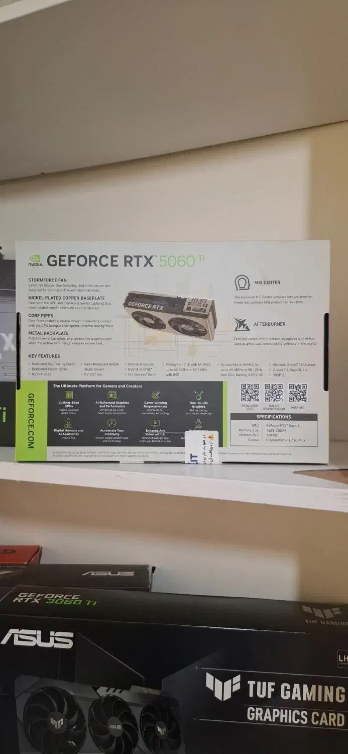 کارت گرافیک RTX 5060Ti OC Inspire 2X حافظه 16 گیگ|قطعات و لوازم جانبی رایانه|تهران, سلسبیل شمالی|دیوار