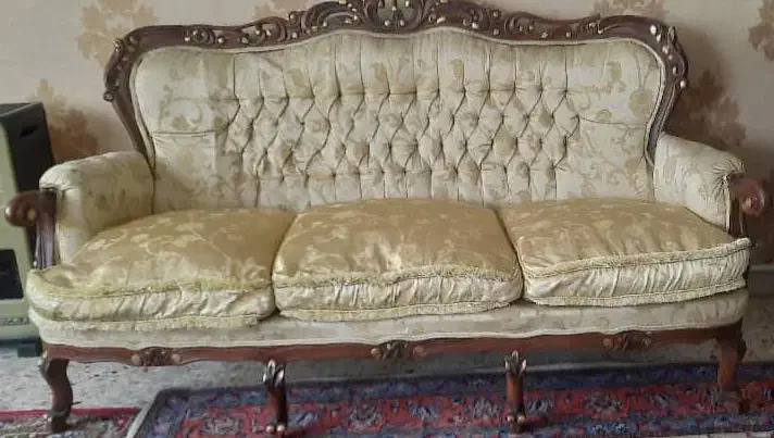 مبل استیل ۹ نفره ، میز پذیرایی و دو میز عسلی|مبلمان خانگی و میز عسلی|تهران, حشمتیه|دیوار