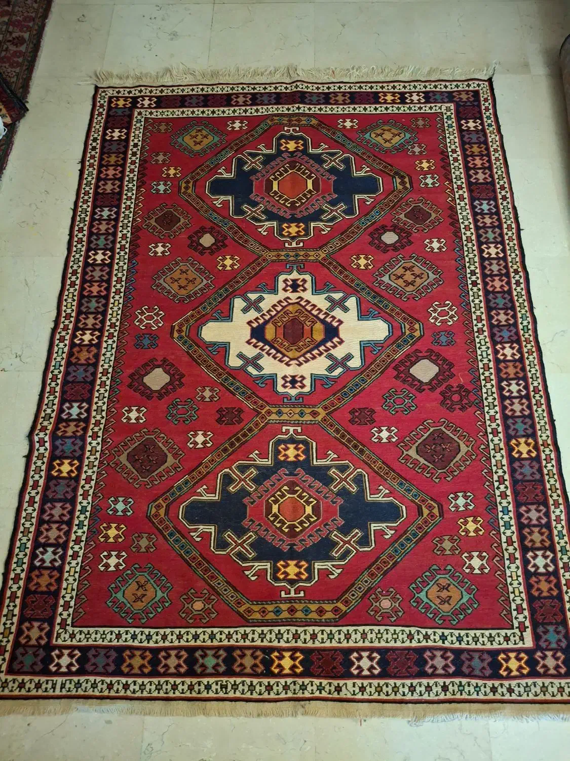 دوعدد گلیم ورنی دستباف تبریز نو|گلیم، جاجیم، گبه|تهران, امانیه|دیوار