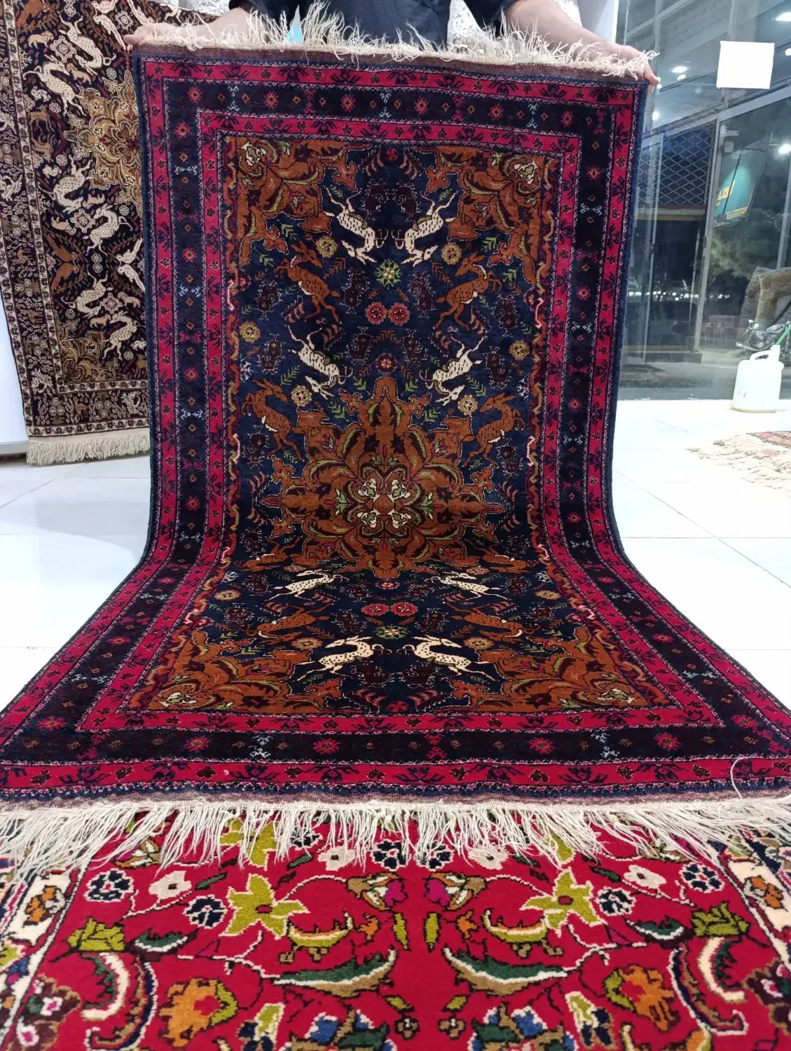 قالیچه دستبافت سنگان|فرش|خواف, |دیوار