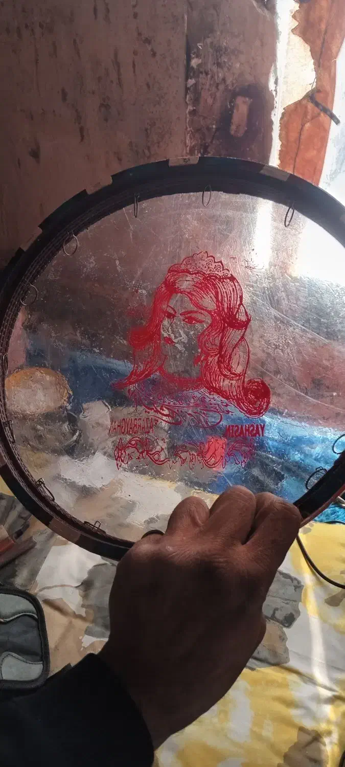 دایره تنبک|سازهای سنتی|اراک, |دیوار