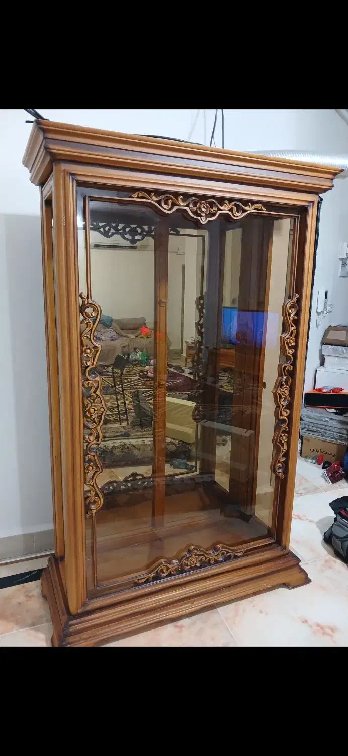 ویترین (بوفه) چوب راش|بوفه، ویترین، کنسول|جم, |دیوار