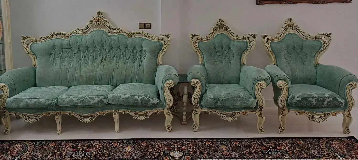 مبل ۹ نفره با غذا خوری ۶ نفره ۳۰ میلیون|مبلمان خانگی و میز عسلی|ورامین, ورامین|دیوار