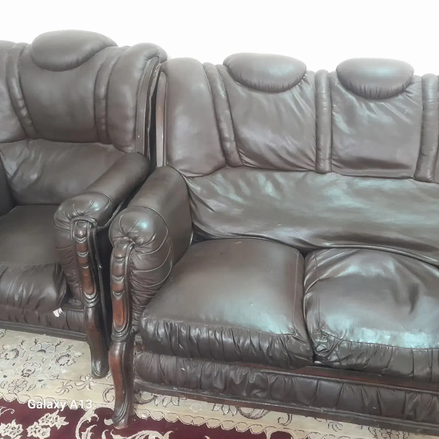 مبل چرم 7 نفره فوری....|مبلمان خانگی و میز عسلی|تربتحیدریه, هاشمینژاد|دیوار