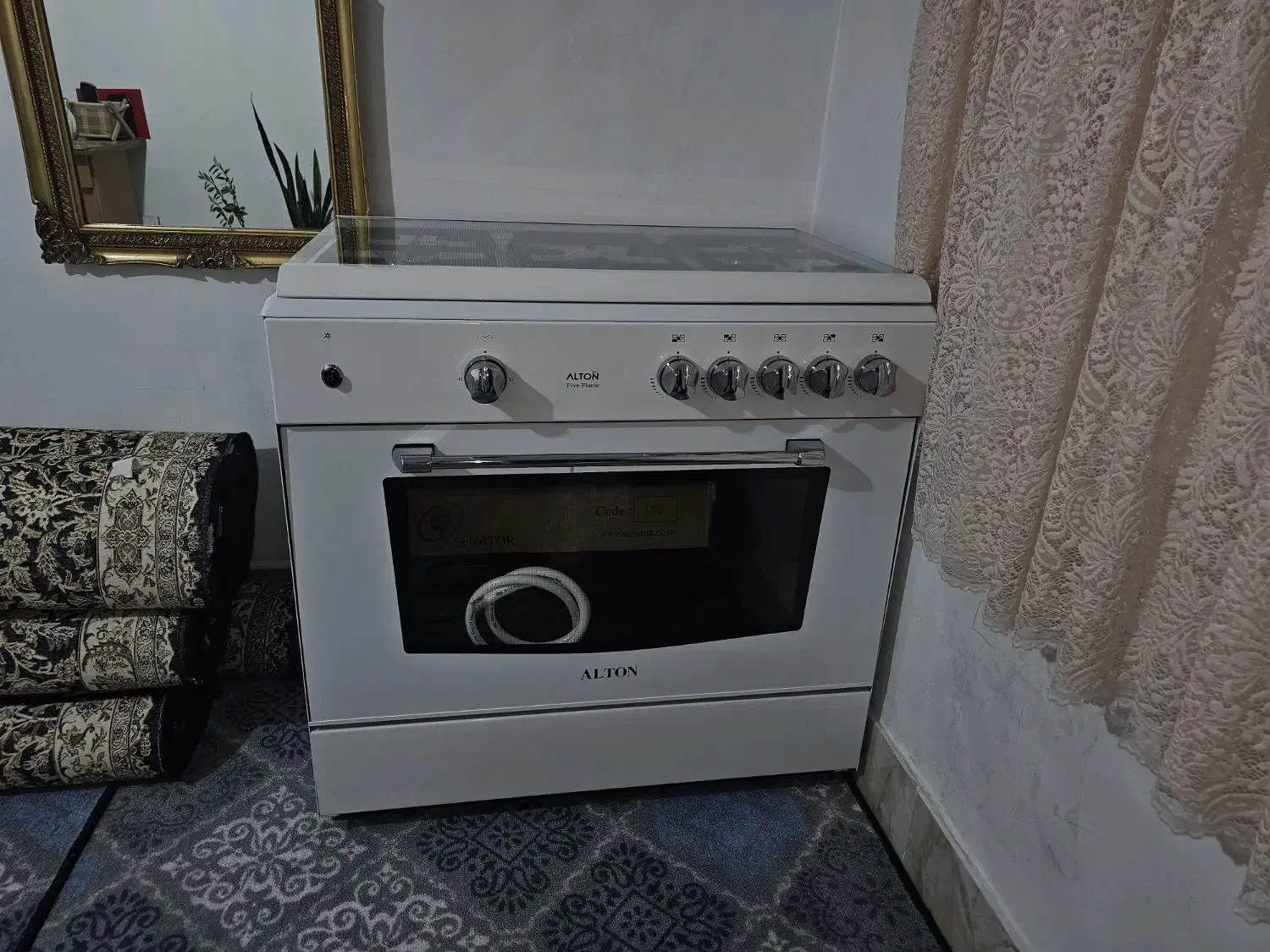 گاز ۵ شعله طرح فر آلتون نو نو|اجاق گاز و لوازم برقی پخت‌وپز|اسدآباد, |دیوار