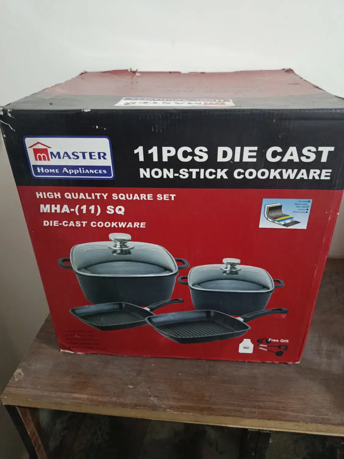 ظروف 11 پارچه برندMASTER|ظروف پختوپز|اندیمشک, |دیوار