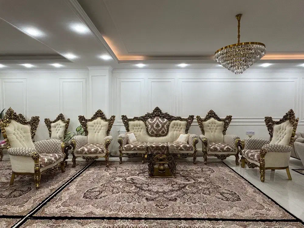 مبل سلطنتی ۹ نفره|مبلمان خانگی و میز عسلی|تهران, خلیج فارس|دیوار