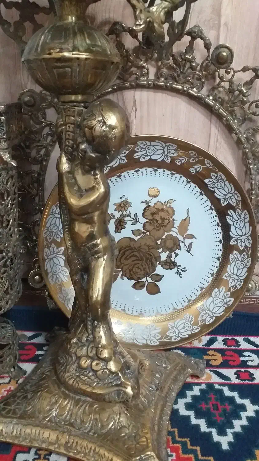 جامیوه ای و سطل جا دستمال کاغذی برنجی|صنایع دستی و سایر لوازم تزئینی|ری, حمزهآباد|دیوار