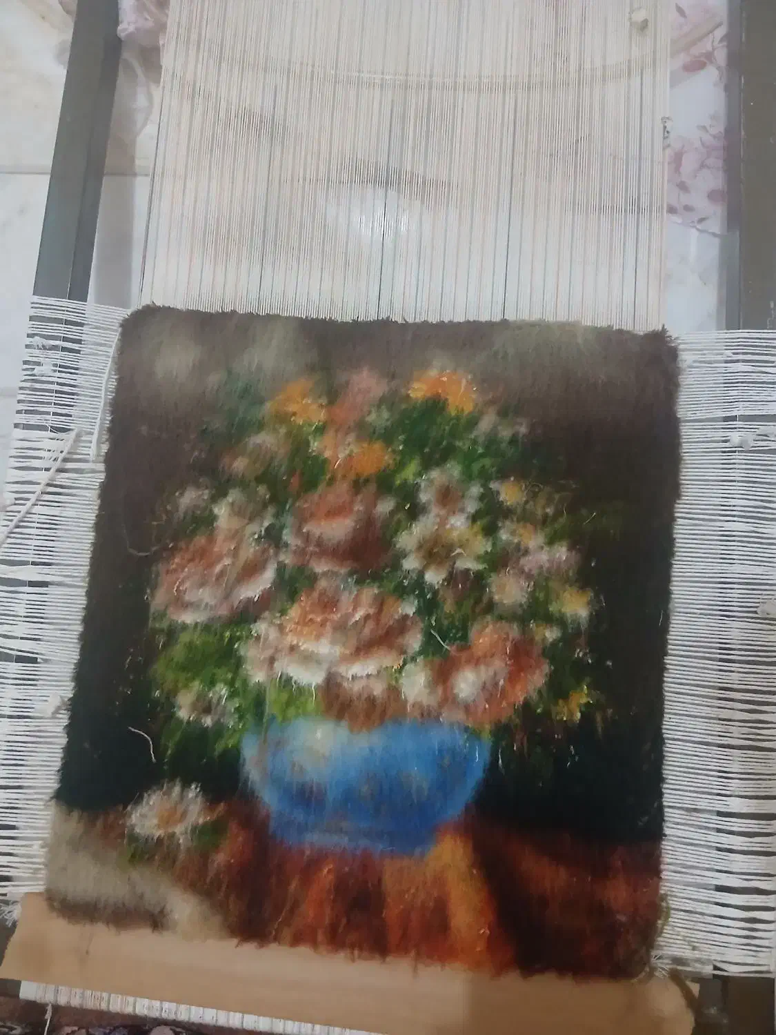 تابلو فرش دستباف   کرک و ابریشم|تابلو فرش|قم, علی آباد سعدگان|دیوار