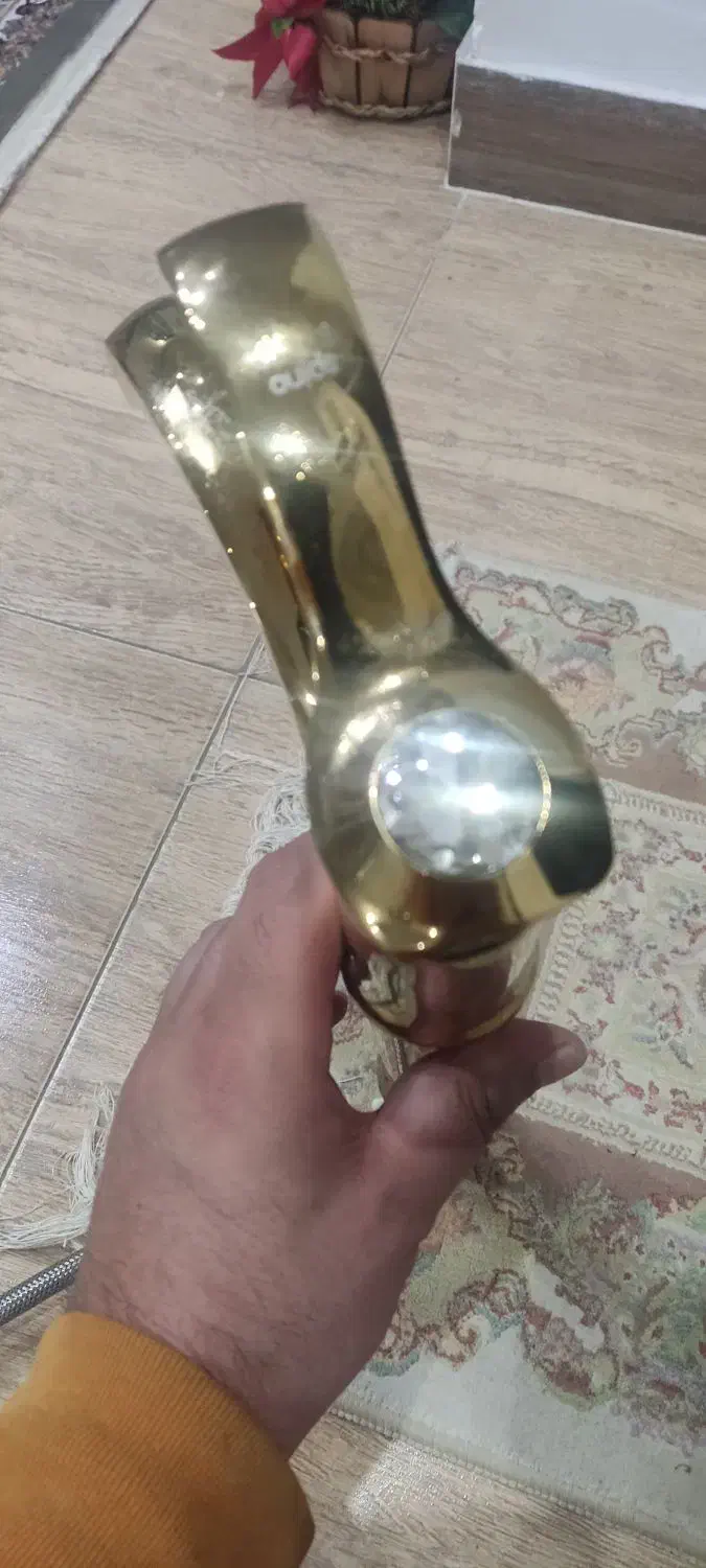 شیرآلات طلایی روشویی و ظرفشویی لوکس|لوازم سرویس بهداشتی|رضوانشهر, |دیوار