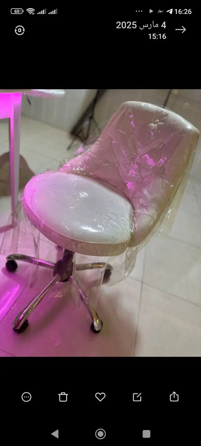 صندلی چرخشی در حد نو|صندلی و نیمکت|زنجان, |دیوار