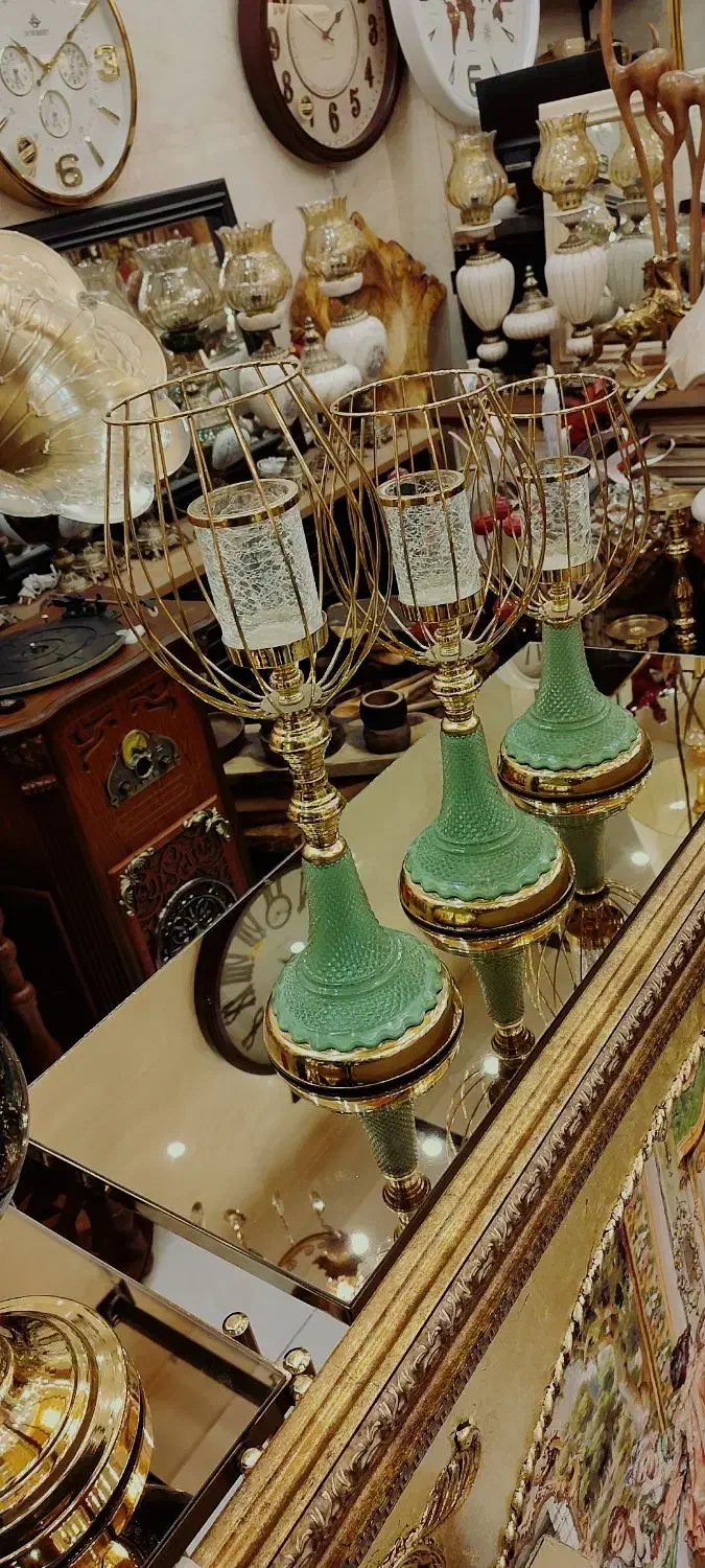 ست شمعدان ترکیبی باکارات رو میزی جهیزیه|صنایع دستی و سایر لوازم تزئینی|تبریز, |دیوار