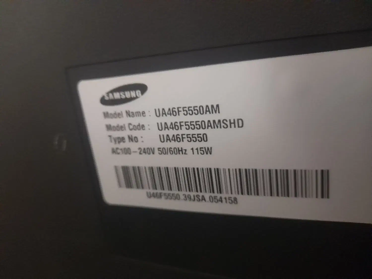 ال ای دی ۴۶اینچ سامسونگ دیجیتال سر خود|تلویزیون و پروژکتور|لردگان, |دیوار