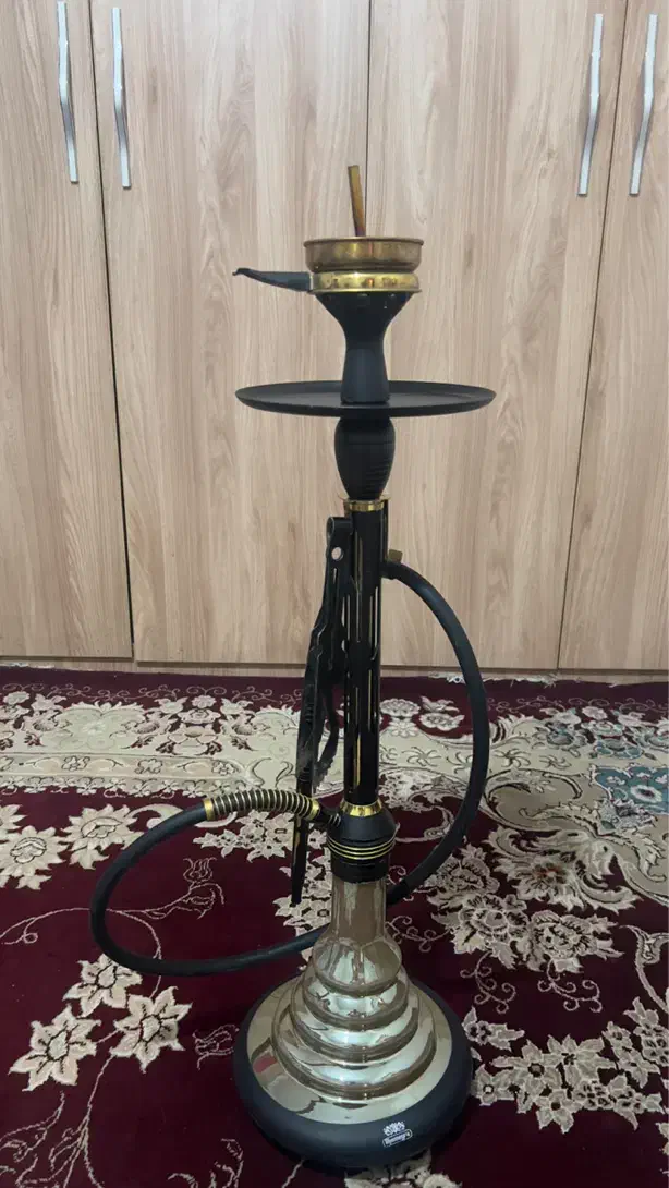 قلیان فلزی اسپرت استارباز مشکی طلایی|کلکسیون و سرگرمی|اصفهان, باغ فدک|دیوار