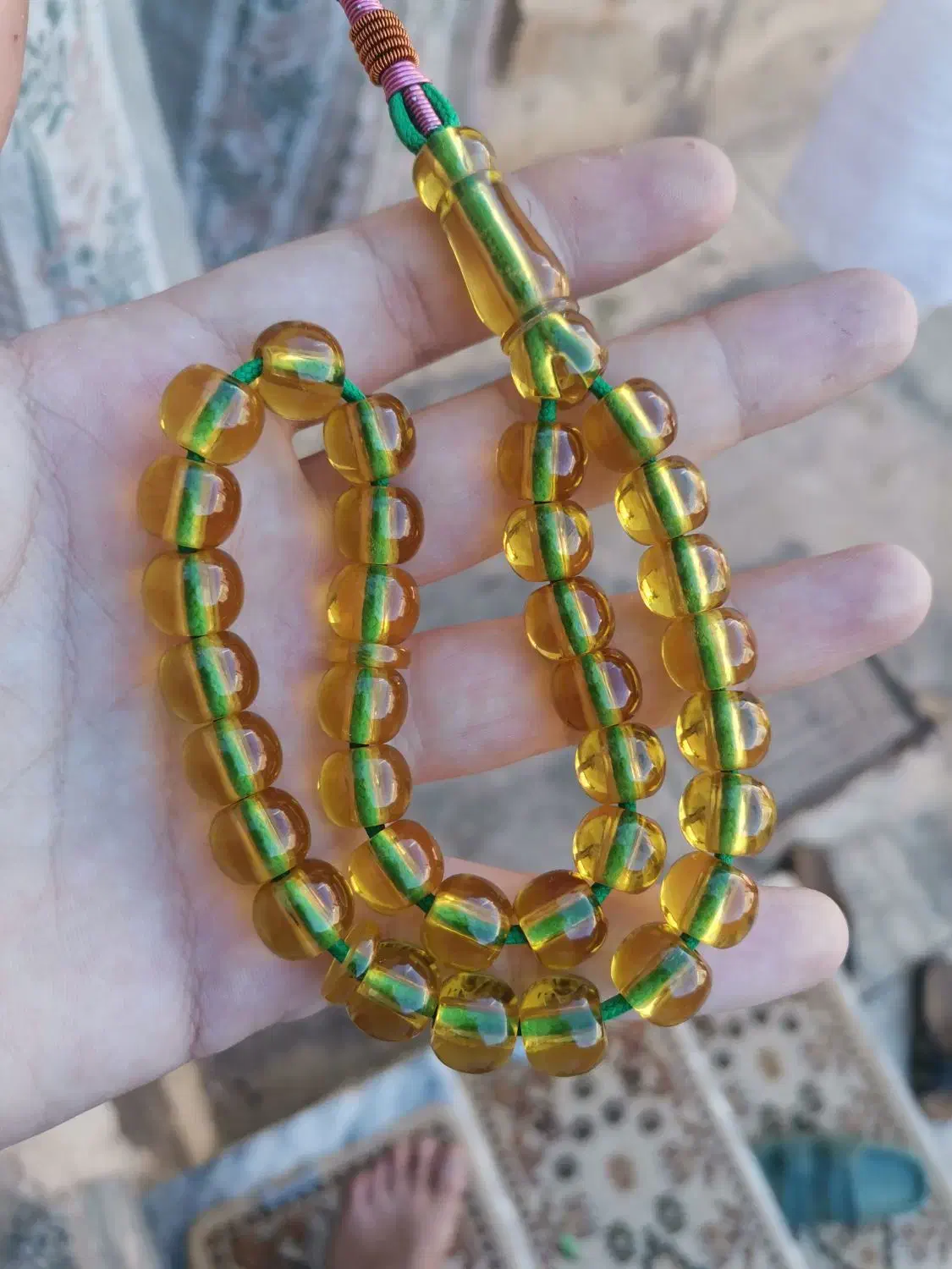 تسبیح کهنه آلمان و تسبیح کهربا|جواهرات|کرمانشاه, |دیوار