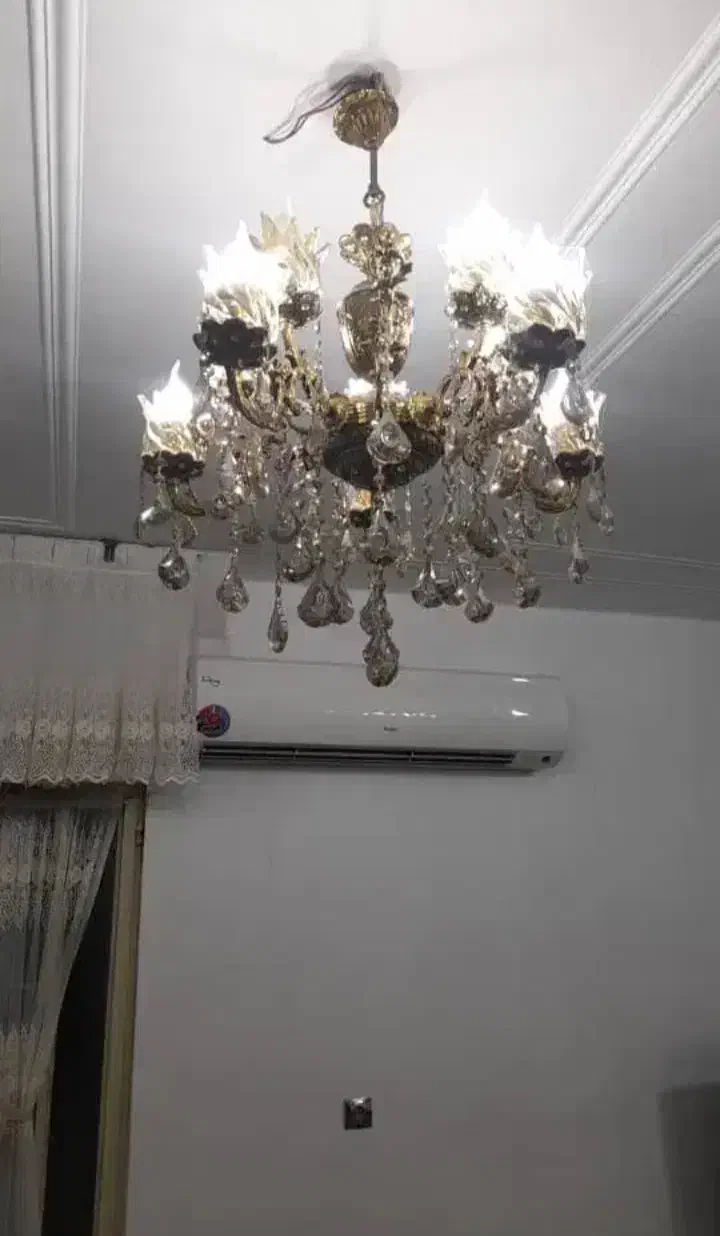 لوستر 6شاخه برنز|لوستر و چراغ آویز|قم, حاج زینل|دیوار